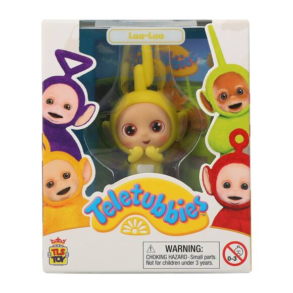 š„Teletubbies Laa Laa CheeBee 2.5" Flocked Collectible Mini Figure BNWTš„ - Picture 1 of 3